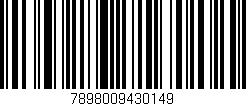 Código de barras (EAN, GTIN, SKU, ISBN): '7898009430149'