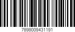 Código de barras (EAN, GTIN, SKU, ISBN): '7898009431191'
