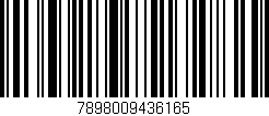 Código de barras (EAN, GTIN, SKU, ISBN): '7898009436165'