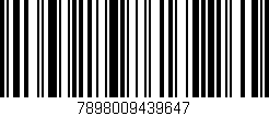 Código de barras (EAN, GTIN, SKU, ISBN): '7898009439647'