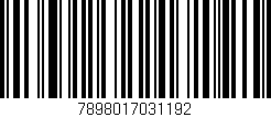 Código de barras (EAN, GTIN, SKU, ISBN): '7898017031192'