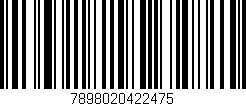 Código de barras (EAN, GTIN, SKU, ISBN): '7898020422475'