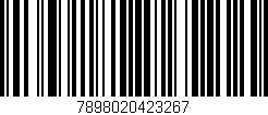 Código de barras (EAN, GTIN, SKU, ISBN): '7898020423267'