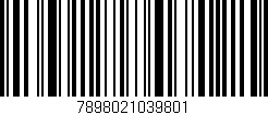 Código de barras (EAN, GTIN, SKU, ISBN): '7898021039801'