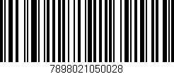 Código de barras (EAN, GTIN, SKU, ISBN): '7898021050028'