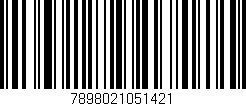 Código de barras (EAN, GTIN, SKU, ISBN): '7898021051421'