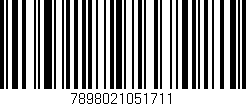 Código de barras (EAN, GTIN, SKU, ISBN): '7898021051711'