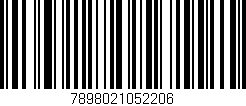 Código de barras (EAN, GTIN, SKU, ISBN): '7898021052206'