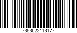 Código de barras (EAN, GTIN, SKU, ISBN): '7898023118177'