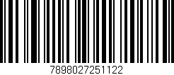 Código de barras (EAN, GTIN, SKU, ISBN): '7898027251122'