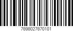 Código de barras (EAN, GTIN, SKU, ISBN): '7898027870101'