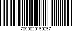 Código de barras (EAN, GTIN, SKU, ISBN): '7898029153257'