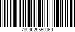 Código de barras (EAN, GTIN, SKU, ISBN): '7898029550063'