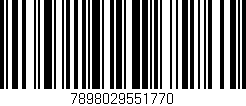 Código de barras (EAN, GTIN, SKU, ISBN): '7898029551770'