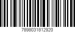 Código de barras (EAN, GTIN, SKU, ISBN): '7898031812920'