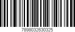 Código de barras (EAN, GTIN, SKU, ISBN): '7898032630325'