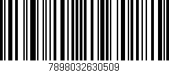 Código de barras (EAN, GTIN, SKU, ISBN): '7898032630509'