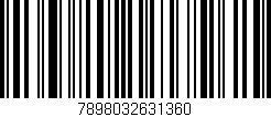 Código de barras (EAN, GTIN, SKU, ISBN): '7898032631360'