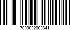 Código de barras (EAN, GTIN, SKU, ISBN): '7898032680641'