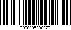 Código de barras (EAN, GTIN, SKU, ISBN): '7898035000378'
