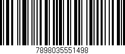 Código de barras (EAN, GTIN, SKU, ISBN): '7898035551498'