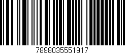 Código de barras (EAN, GTIN, SKU, ISBN): '7898035551917'