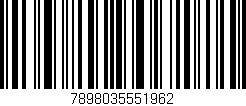 Código de barras (EAN, GTIN, SKU, ISBN): '7898035551962'