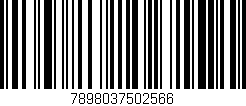 Código de barras (EAN, GTIN, SKU, ISBN): '7898037502566'