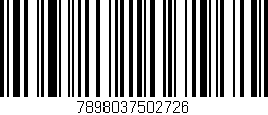 Código de barras (EAN, GTIN, SKU, ISBN): '7898037502726'