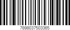 Código de barras (EAN, GTIN, SKU, ISBN): '7898037503365'