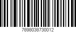 Código de barras (EAN, GTIN, SKU, ISBN): '7898038730012'