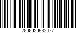 Código de barras (EAN, GTIN, SKU, ISBN): '7898039563077'