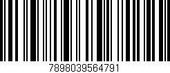 Código de barras (EAN, GTIN, SKU, ISBN): '7898039564791'