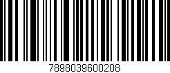 Código de barras (EAN, GTIN, SKU, ISBN): '7898039600208'