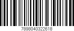 Código de barras (EAN, GTIN, SKU, ISBN): '7898040322618'