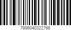Código de barras (EAN, GTIN, SKU, ISBN): '7898040322786'