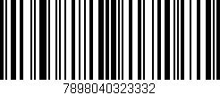 Código de barras (EAN, GTIN, SKU, ISBN): '7898040323332'
