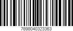 Código de barras (EAN, GTIN, SKU, ISBN): '7898040323363'