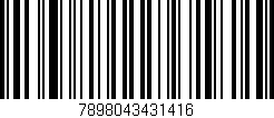 Código de barras (EAN, GTIN, SKU, ISBN): '7898043431416'
