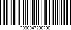 Código de barras (EAN, GTIN, SKU, ISBN): '7898047200780'