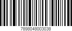 Código de barras (EAN, GTIN, SKU, ISBN): '7898048003038'