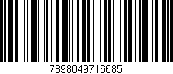 Código de barras (EAN, GTIN, SKU, ISBN): '7898049716685'
