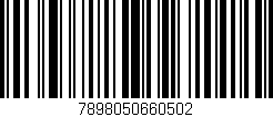 Código de barras (EAN, GTIN, SKU, ISBN): '7898050660502'