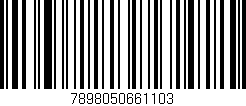 Código de barras (EAN, GTIN, SKU, ISBN): '7898050661103'