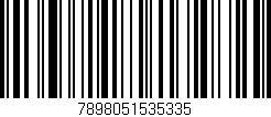 Código de barras (EAN, GTIN, SKU, ISBN): '7898051535335'
