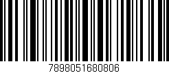 Código de barras (EAN, GTIN, SKU, ISBN): '7898051680806'