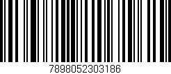 Código de barras (EAN, GTIN, SKU, ISBN): '7898052303186'