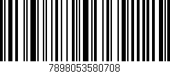 Código de barras (EAN, GTIN, SKU, ISBN): '7898053580708'