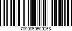 Código de barras (EAN, GTIN, SKU, ISBN): '7898053583266'