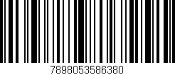 Código de barras (EAN, GTIN, SKU, ISBN): '7898053586380'